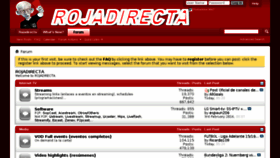 What Forum.rojadirecta.me website looked like in 2018 (5 years ago)