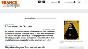 What France-catholique.fr website looked like in 2018 (5 years ago)
