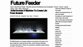 What Futurefeeder.com website looked like in 2018 (5 years ago)