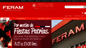What Feram.cl website looked like in 2018 (5 years ago)