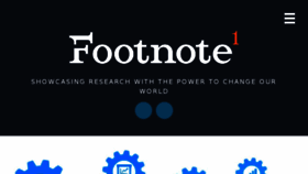 What Footnote1.com website looked like in 2018 (5 years ago)