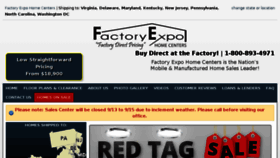 What Factoryexpomobilehomes.com website looked like in 2018 (5 years ago)