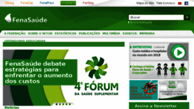 What Fenasaude.org.br website looked like in 2018 (5 years ago)