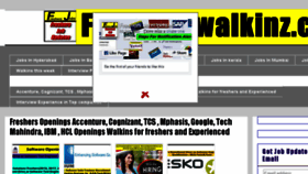 What Fresherswalkinz.com website looked like in 2018 (5 years ago)