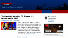 What Fcsteaua.ro website looked like in 2018 (5 years ago)