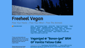 What Freeheelvegan.com website looked like in 2018 (5 years ago)