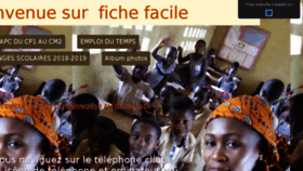 What Fichefacile.sitew.org website looked like in 2018 (5 years ago)