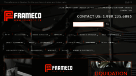 What Frameco.ca website looked like in 2018 (6 years ago)