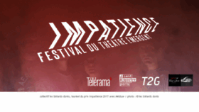 What Festivalimpatience.fr website looked like in 2018 (5 years ago)