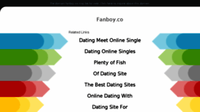 What Fanboy.co website looked like in 2018 (5 years ago)