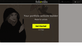 What Foliovilla.com website looked like in 2018 (5 years ago)
