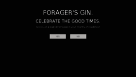 What Foragersgin.co.uk website looked like in 2018 (5 years ago)