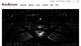 What Fotoforum.de website looked like in 2018 (6 years ago)