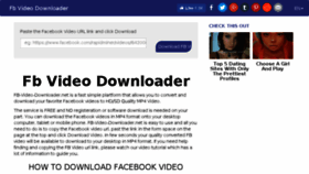 What Fb-video-downloader.net website looked like in 2018 (5 years ago)