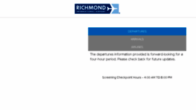 What Flyrichmond.com website looked like in 2018 (5 years ago)