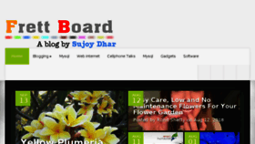 What Frettboard.com website looked like in 2018 (5 years ago)
