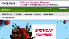 What Fingerhut.teleflora.com website looked like in 2018 (5 years ago)