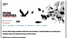 What Fauna-eu.org website looked like in 2018 (5 years ago)