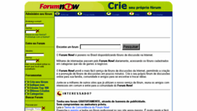 What Forumnow.com.br website looked like in 2018 (5 years ago)