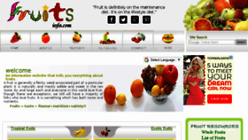 What Fruitsinfo.com website looked like in 2018 (5 years ago)