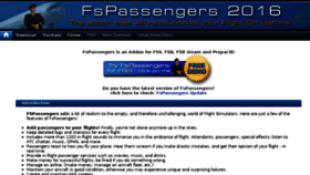 What Fspassengers.com website looked like in 2018 (5 years ago)