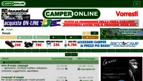What Forum.camperonline.it website looked like in 2018 (5 years ago)