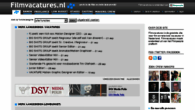 What Filmvacatures.nl website looked like in 2018 (5 years ago)