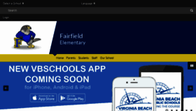 What Fairfieldes.vbschools.com website looked like in 2018 (5 years ago)