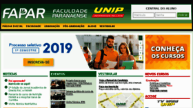 What Fapar.edu.br website looked like in 2018 (5 years ago)