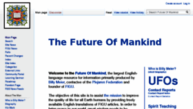 What Futureofmankind.co.uk website looked like in 2018 (5 years ago)