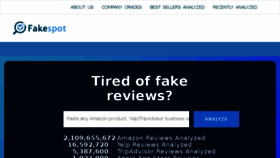 What Fakespot.com website looked like in 2018 (5 years ago)