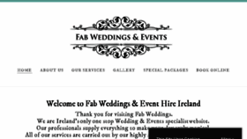 What Fabweddings.ie website looked like in 2018 (8 years ago)