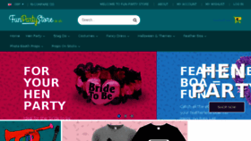 What Funpartystore.co.uk website looked like in 2018 (5 years ago)
