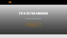 What Fifa18android.com website looked like in 2018 (5 years ago)