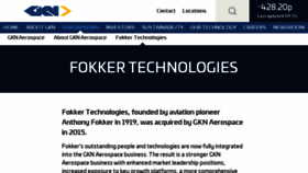 What Fokker.com website looked like in 2018 (5 years ago)