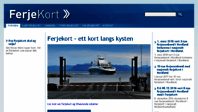 What Ferjekort.no website looked like in 2018 (7 years ago)