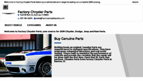 What Factorychryslerparts.com website looked like in 2018 (5 years ago)