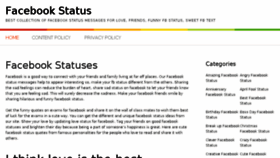 What Fbstatuses123.com website looked like in 2018 (5 years ago)
