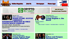 What Freedomsphoenix.com website looked like in 2018 (5 years ago)