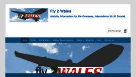 What Fly2wales.co.uk website looked like in 2018 (5 years ago)