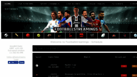What Footballstreamings.com website looked like in 2018 (5 years ago)