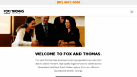 What Foxthomas.com.au website looked like in 2018 (5 years ago)