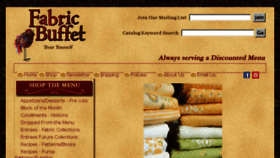 What Fabricbuffet.com website looked like in 2018 (5 years ago)