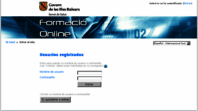 What Formacio.ssib.es website looked like in 2018 (5 years ago)
