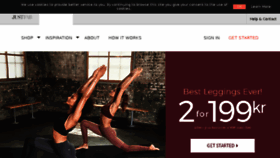 What Fabletics.dk website looked like in 2018 (5 years ago)