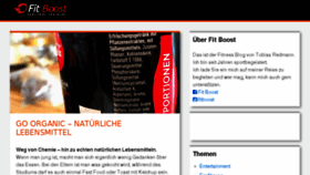 What Fitboost.de website looked like in 2018 (5 years ago)