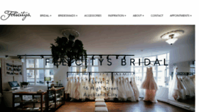 What Felicitysbridal.co.nz website looked like in 2018 (5 years ago)