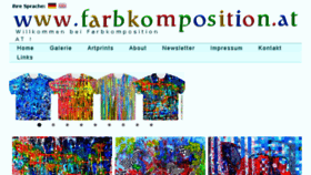 What Farbkomposition.at website looked like in 2018 (5 years ago)