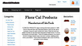 What Floracal.com website looked like in 2018 (5 years ago)