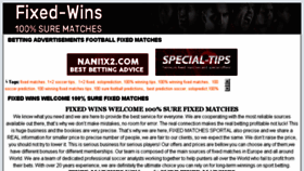 What Fixed-wins.com website looked like in 2018 (5 years ago)